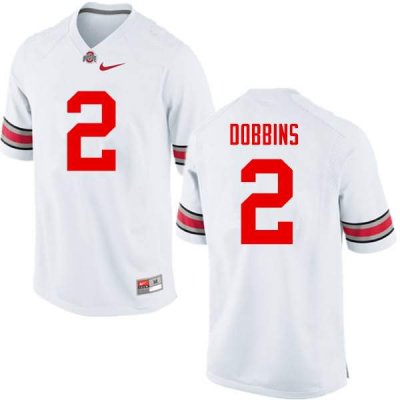 Men's Ohio State Buckeyes #2 J.K. Dobbins White Nike NCAA College Football Jersey June APW1444ZZ